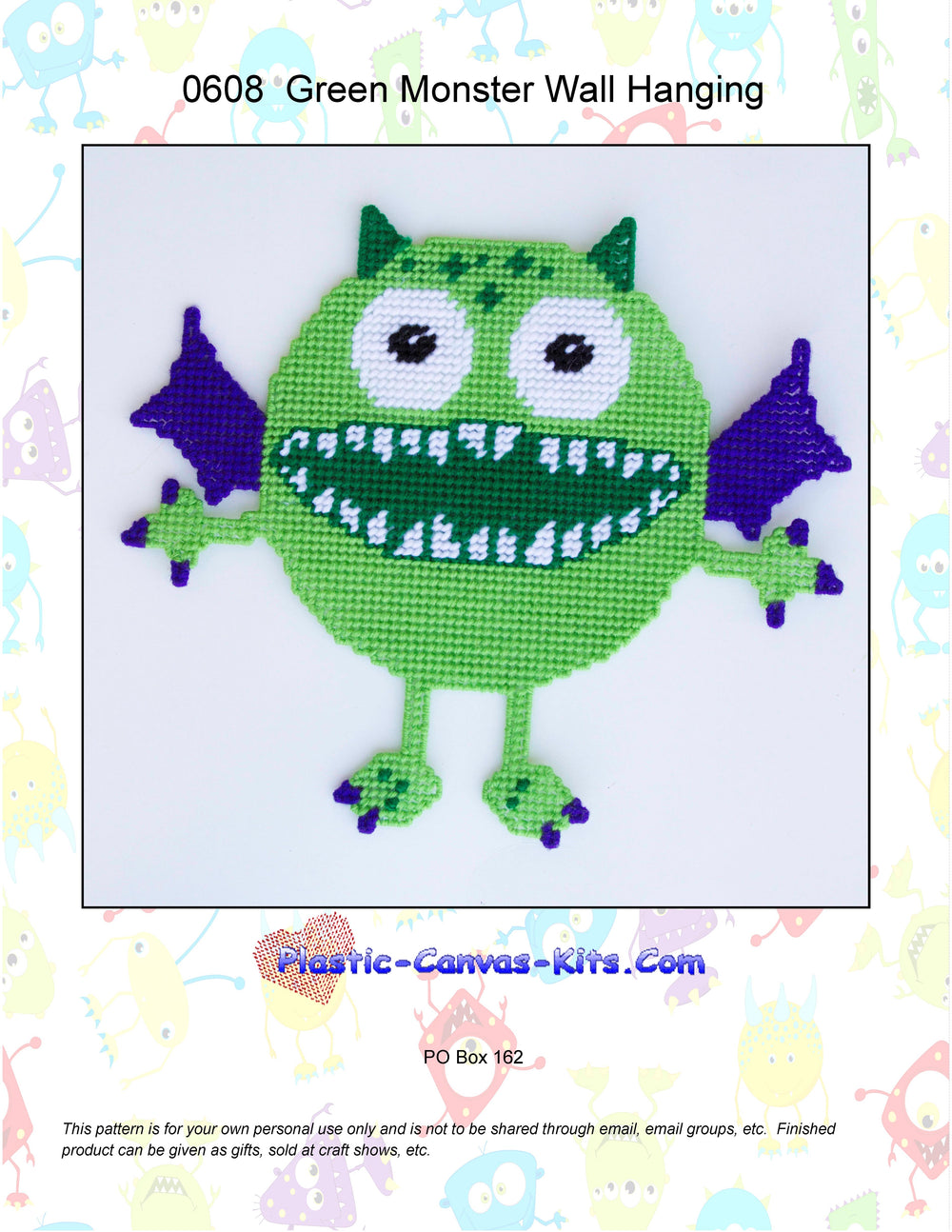 Green Monster Wall Hanging
