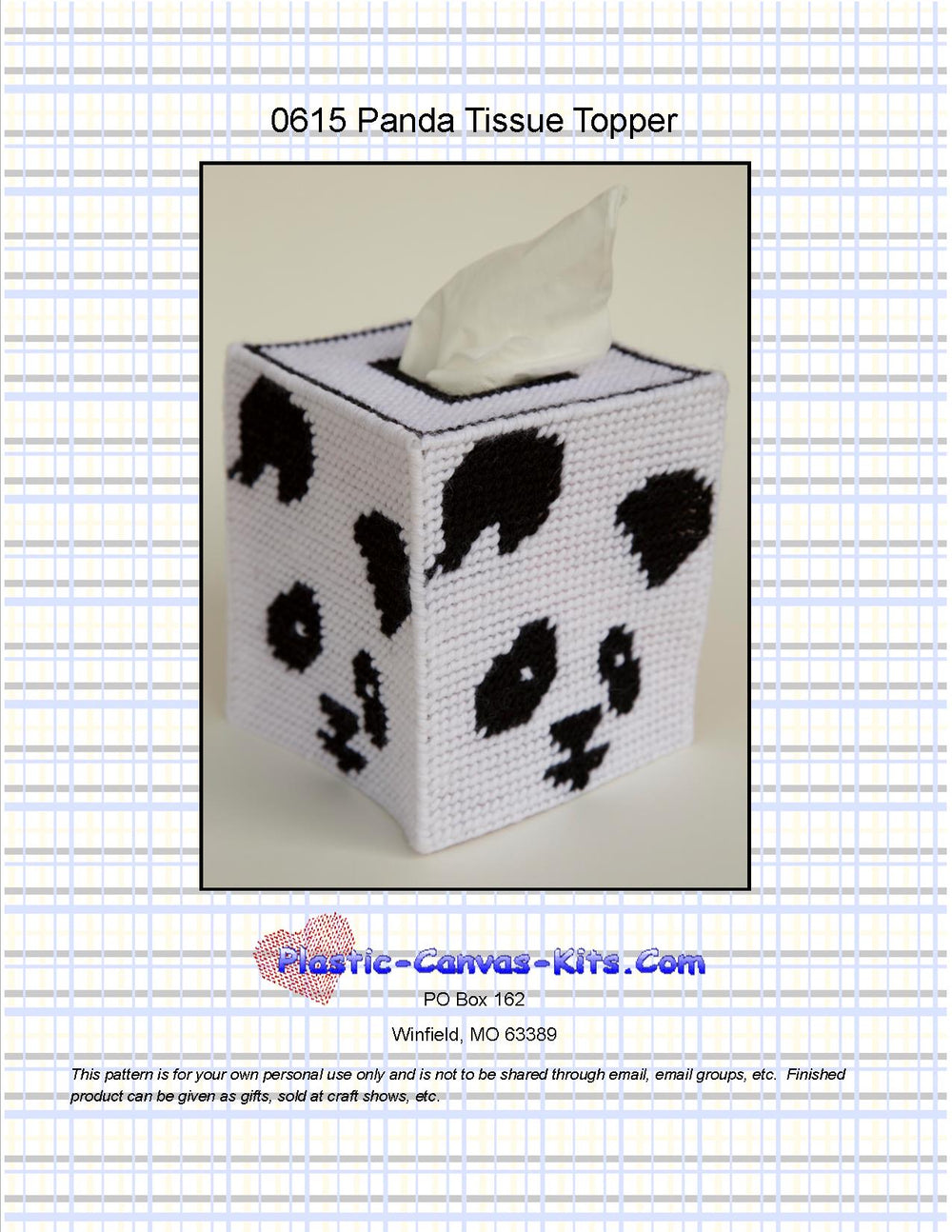 Panda Tissue Topper