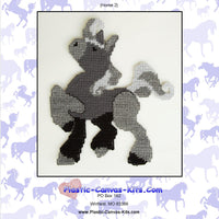 Prancing Grey Horse Wall Hanging