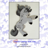 Rearing Grey Horse Wall Hanging