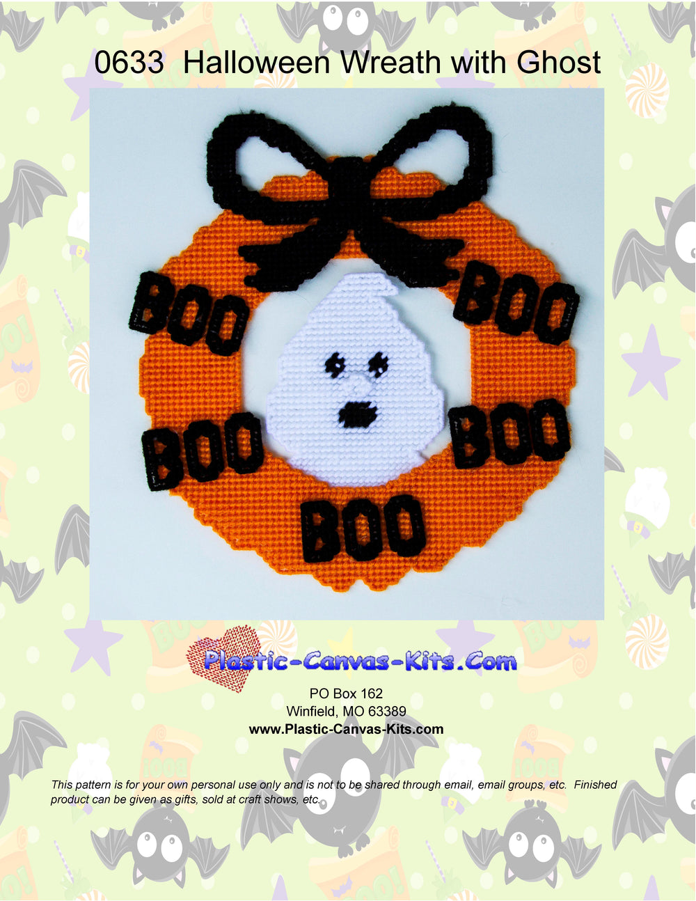 Halloween Wreath with Ghost