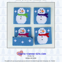 Snowman Square Coaster Set