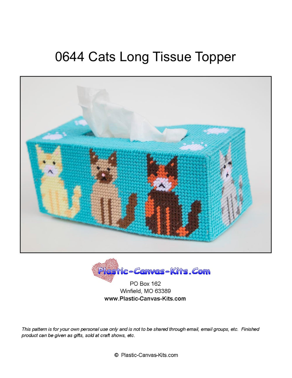 Cats Long Tissue Topper