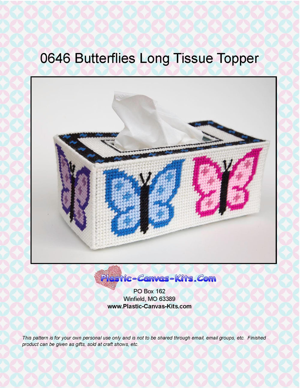 Butterfly Long Tissue Topper