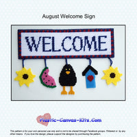 August Welcome Sign