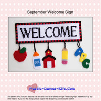 September Welcome Sign