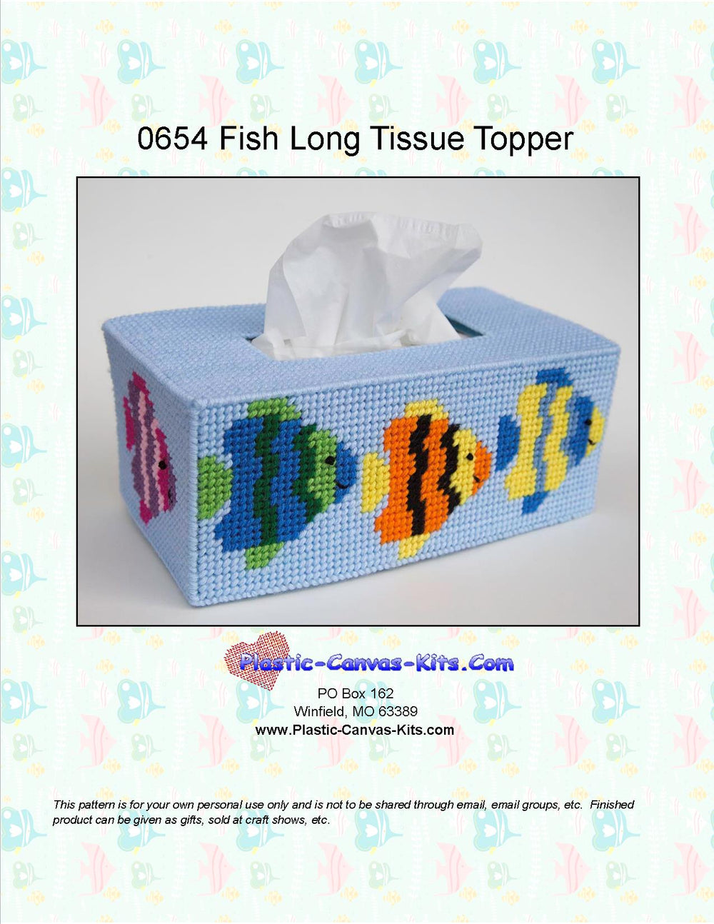 Colorful Fish Tissue Topper