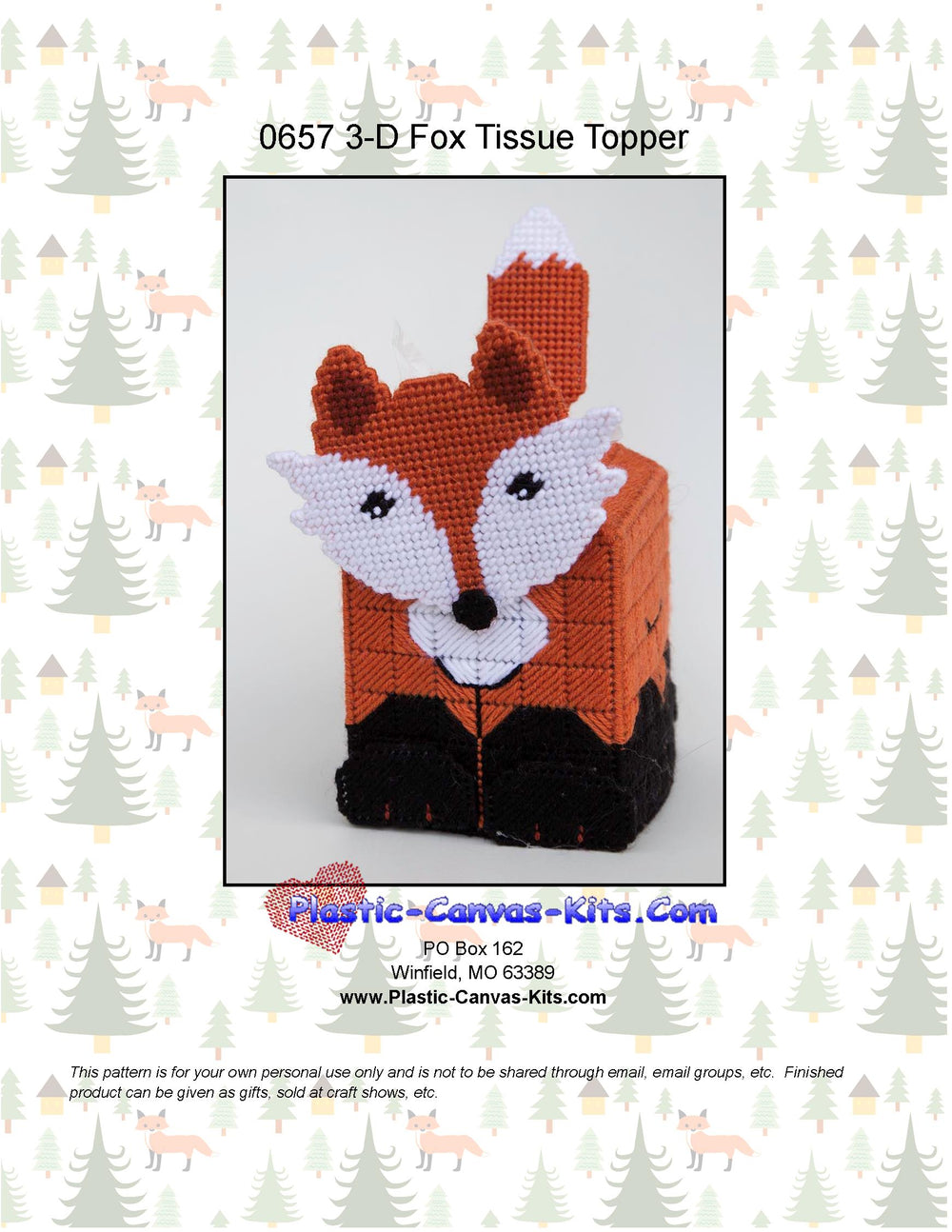 Fox 3-D Tissue Topper
