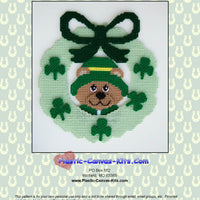 St. Patrick's Day Wreath with Bear