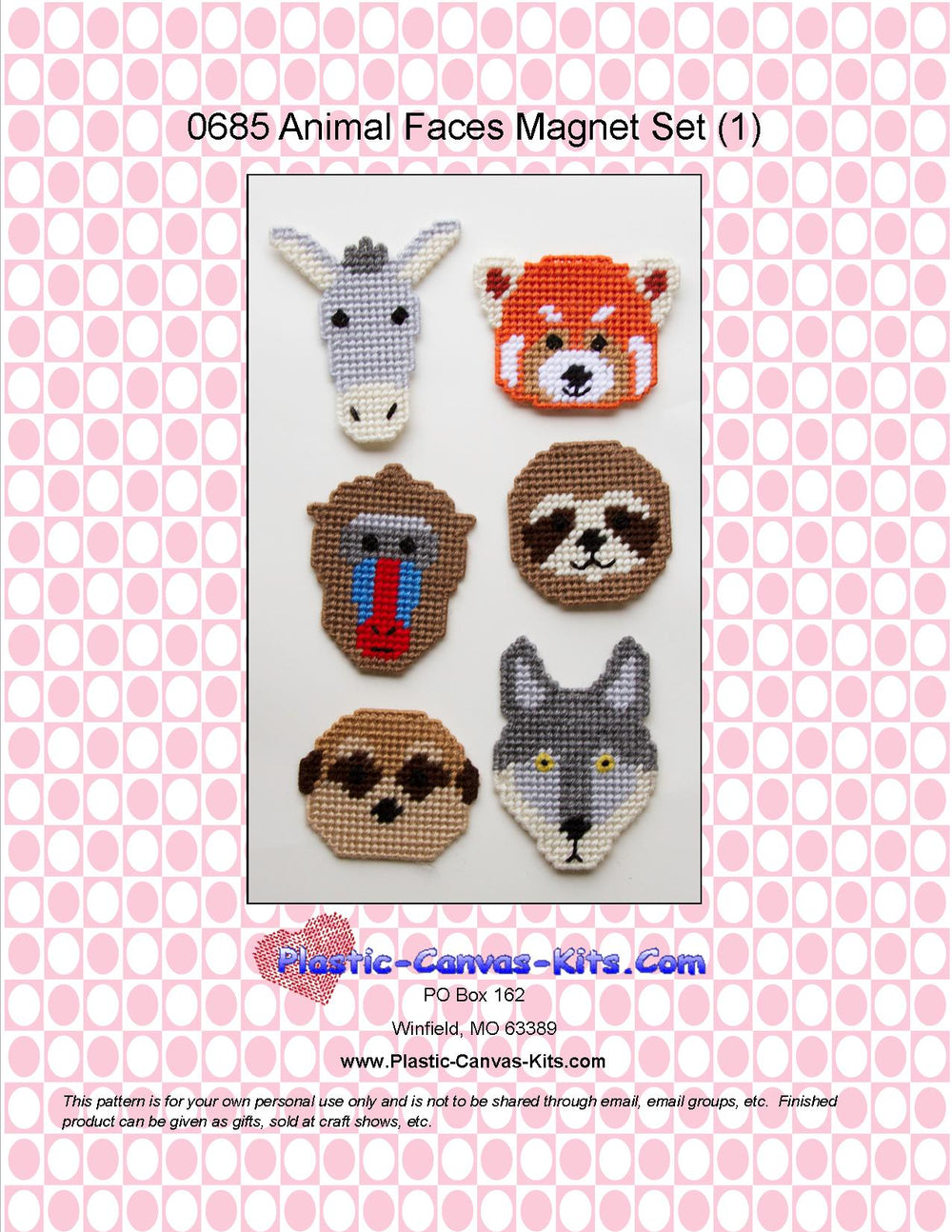 Animal Face Magnets 1