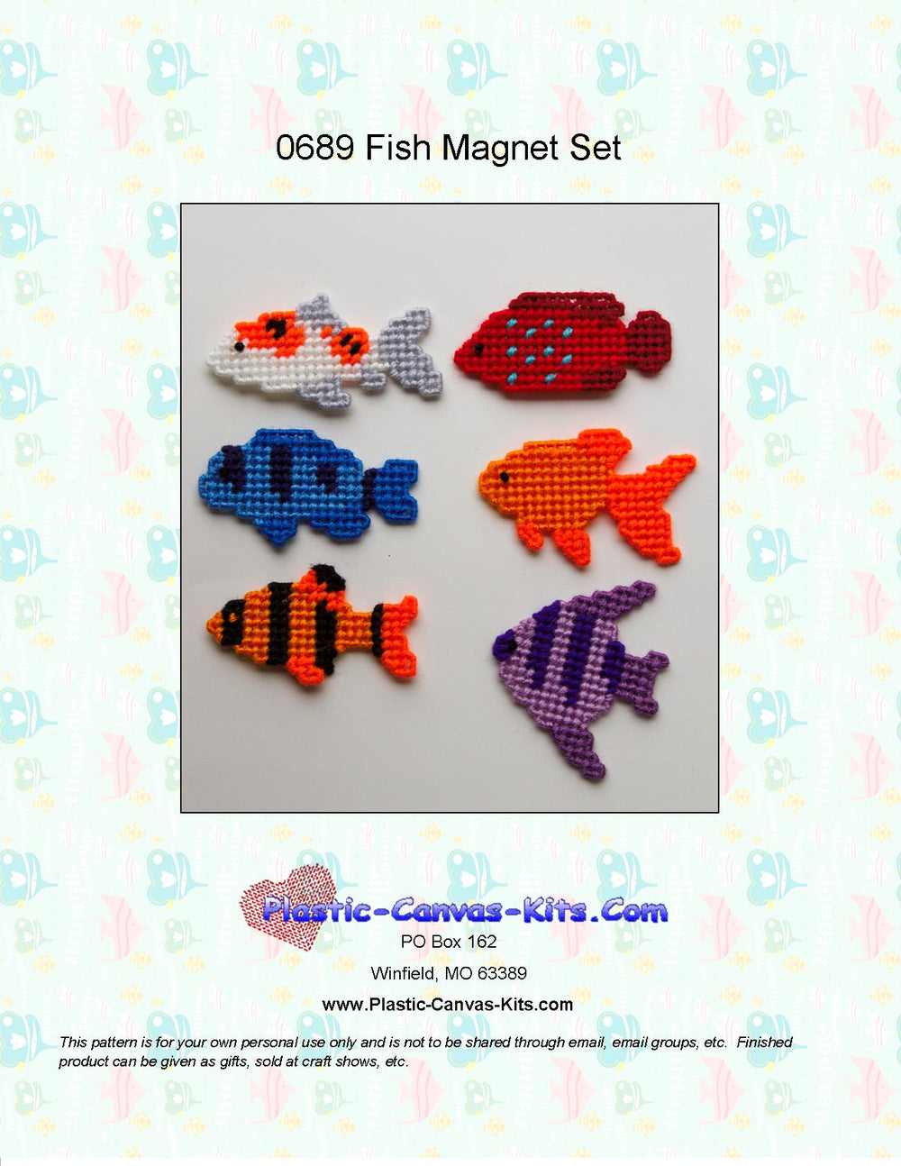 Aquarium Fish Magnet Set