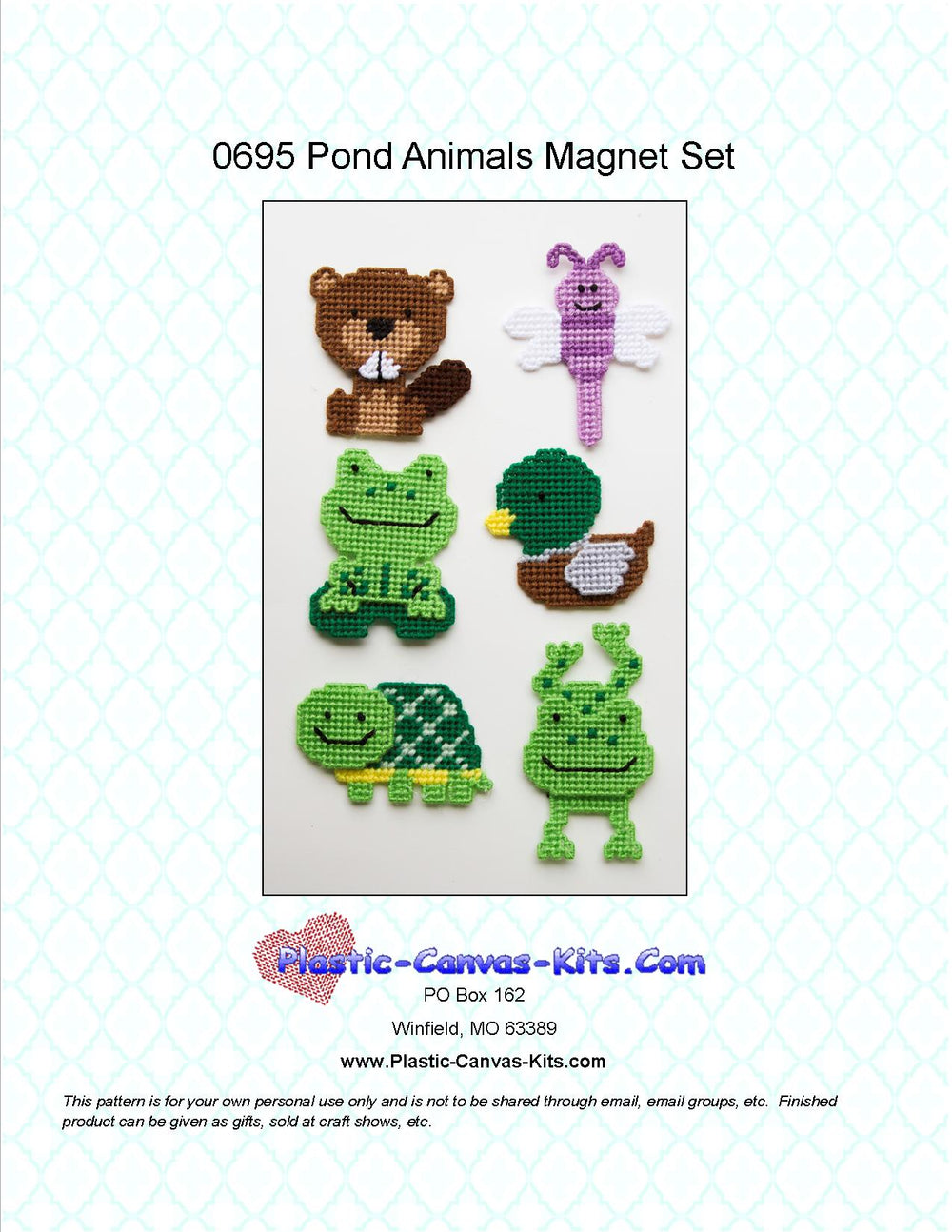 Pond Animal Magnet Set