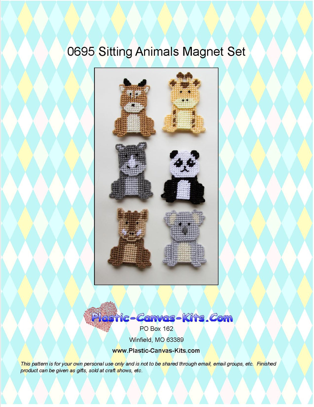 Sitting Animal Magnets