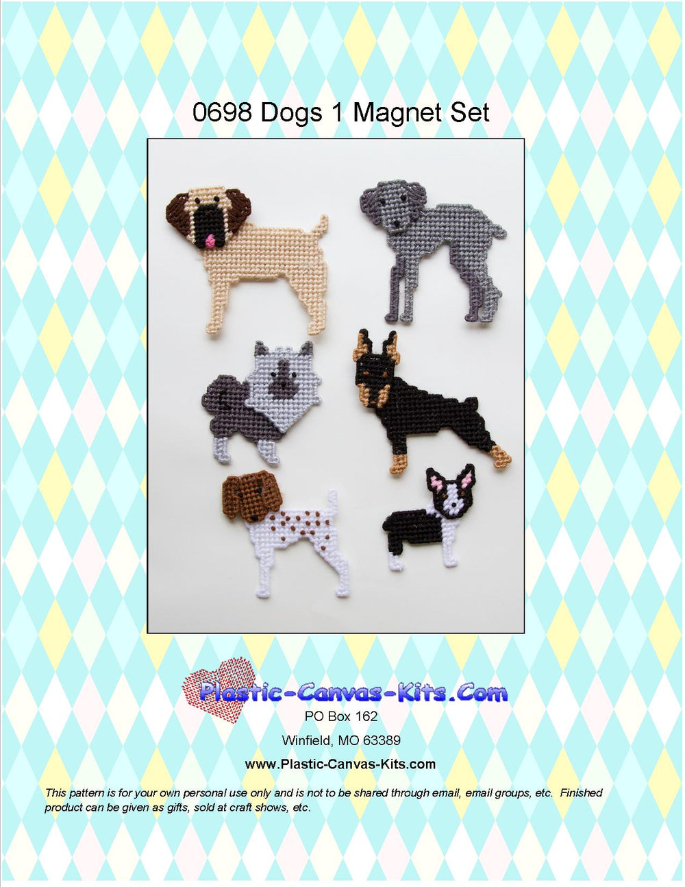 Dogs 1 Magnet Set