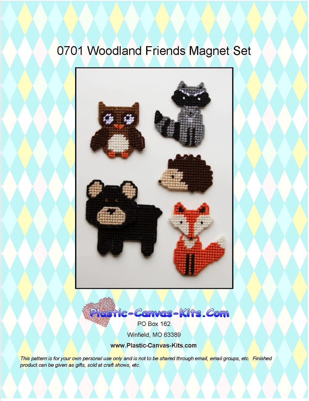 Woodland Animals Magnet Set