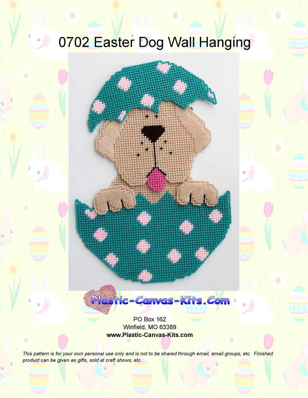 Easter Dog Wall Hanging