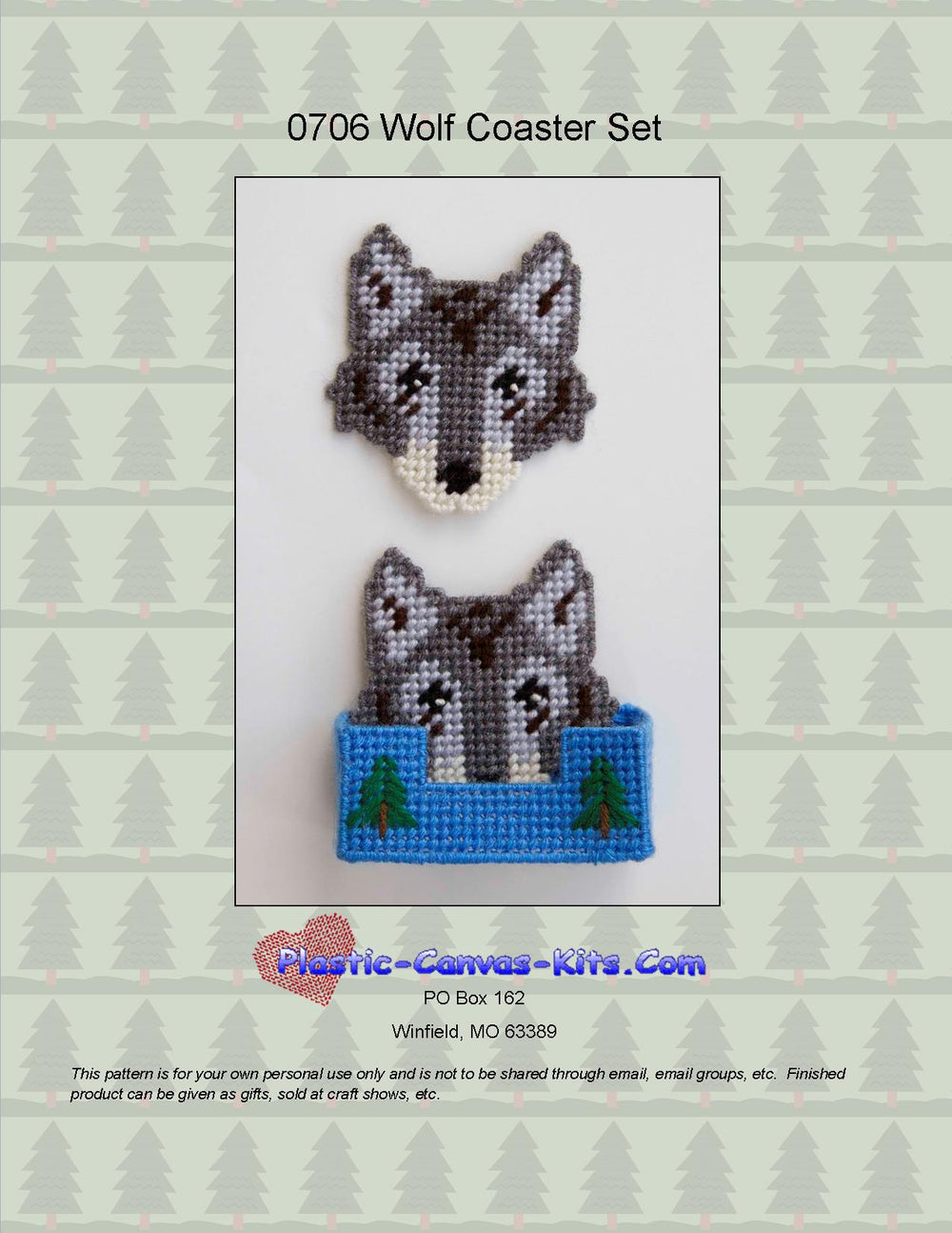 Wolf Coaster Set