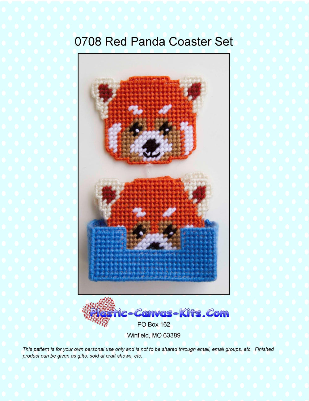 Red Panda Coaster Set