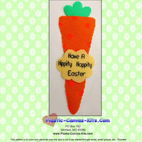 Hippity Hoppity Easter Carrot Wall Hanging