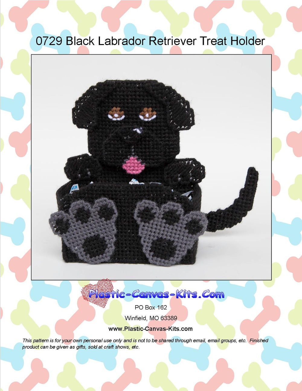 Black Labrador Retriever Treat Holder