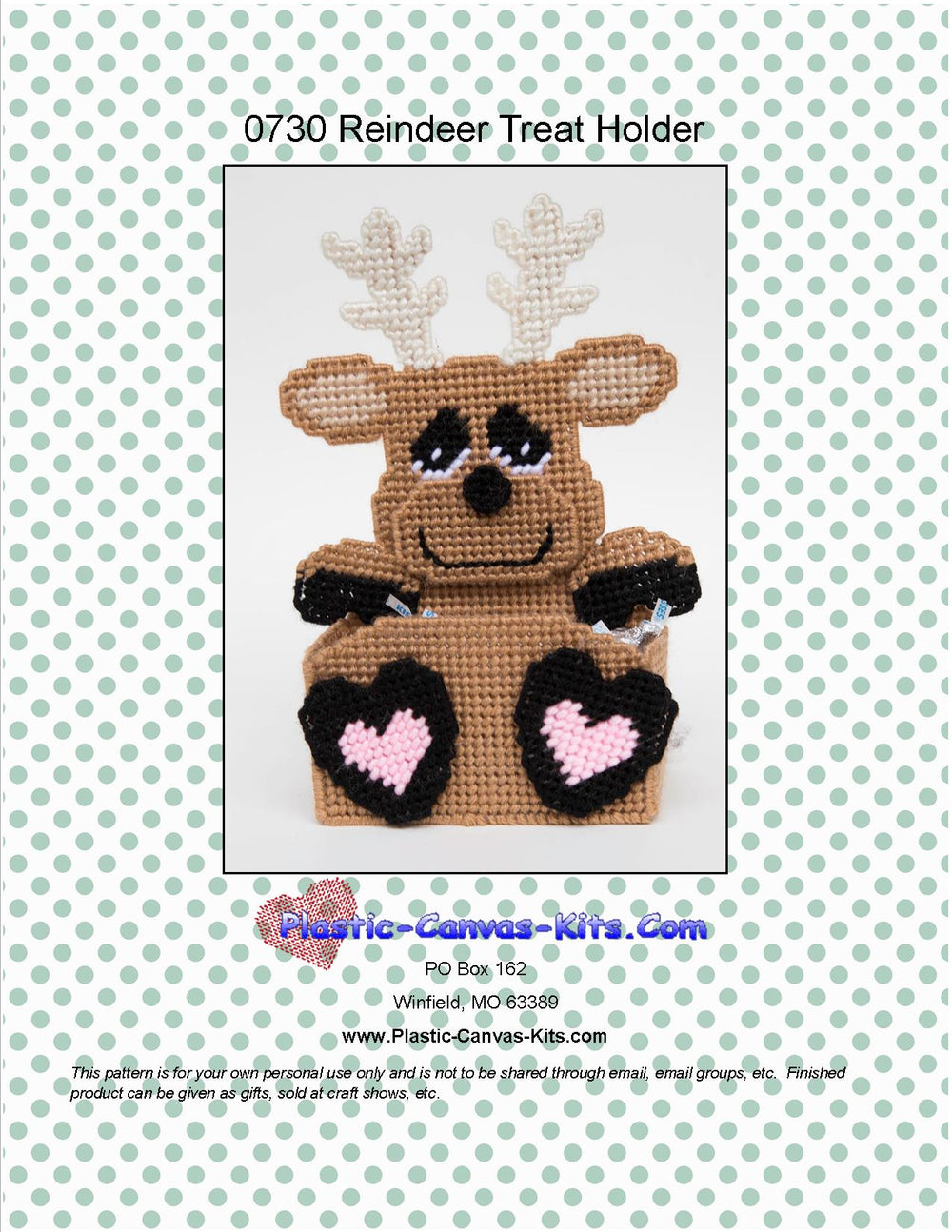 Christmas Reindeer Treat Holder