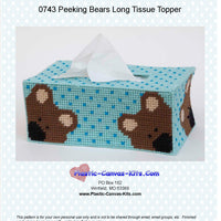 Peeking Bears Long Tissue Topper