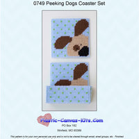 Peeking Dogs Coaster Set