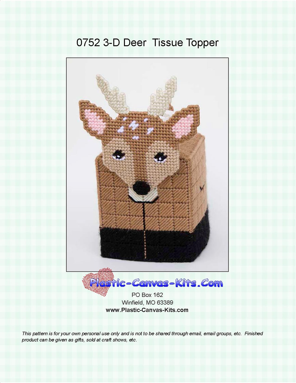 Deer 3-D Tissue Topper