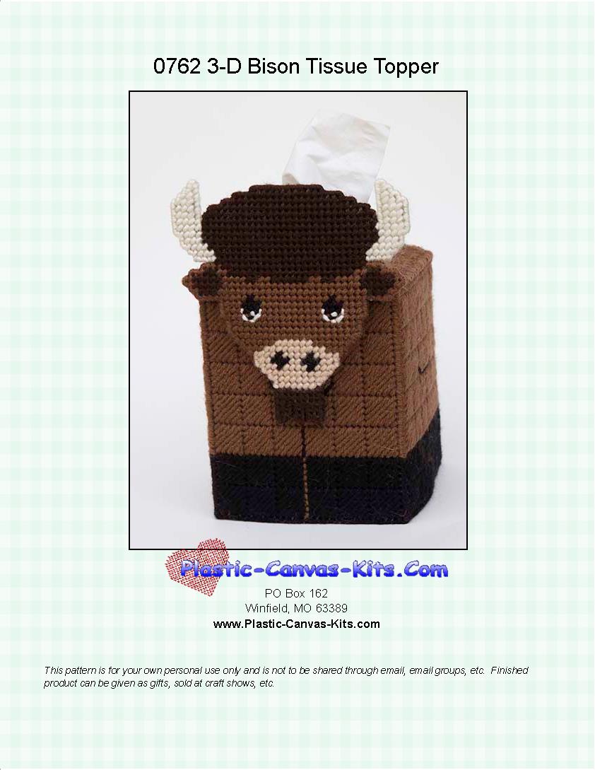 Bison/Buffalo 3-D Tissue Topper