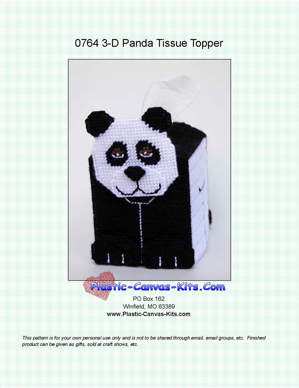 Panda 3-D Tissue Topper