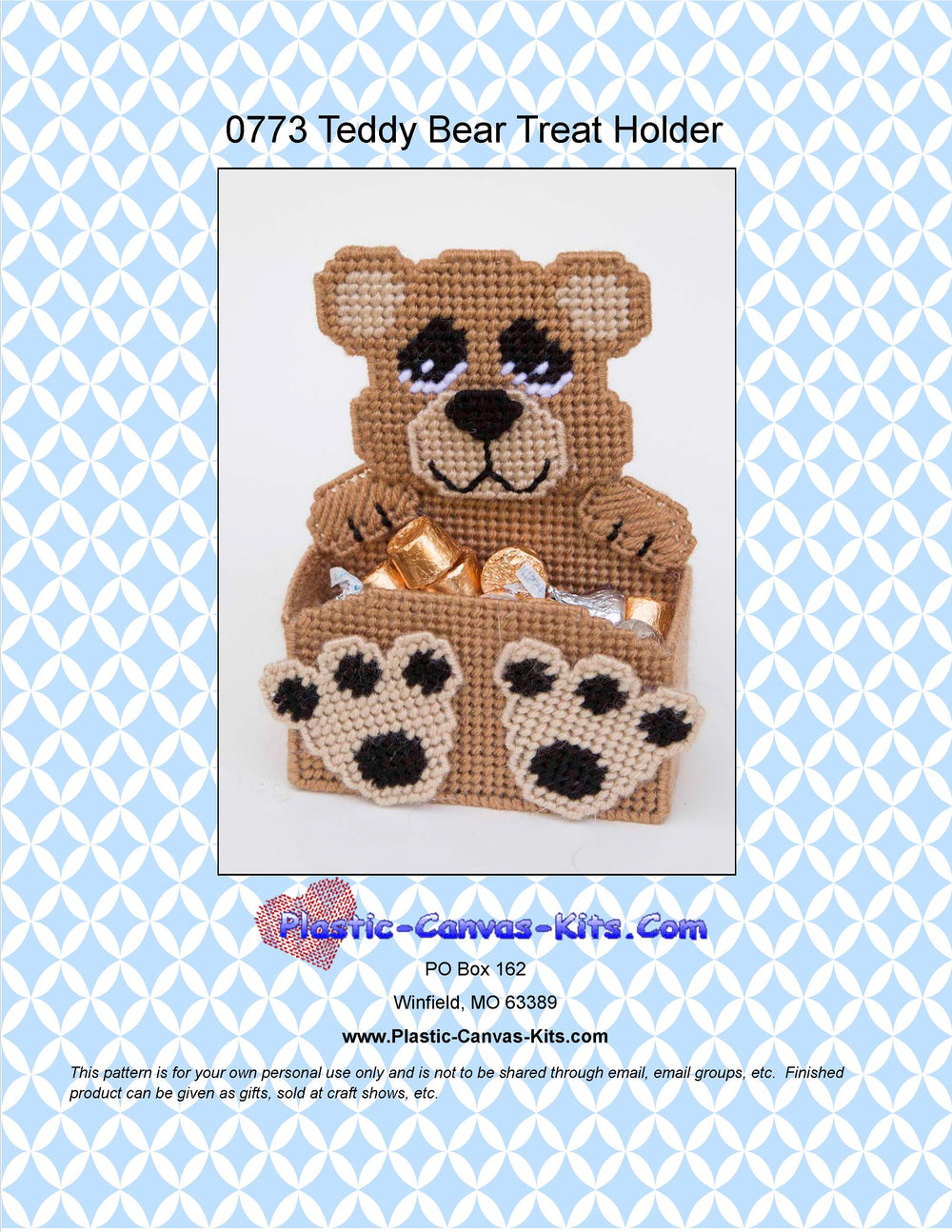 Teddy Bear Treat Holder