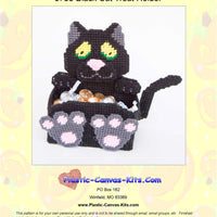 Halloween Black Cat Treat Holder