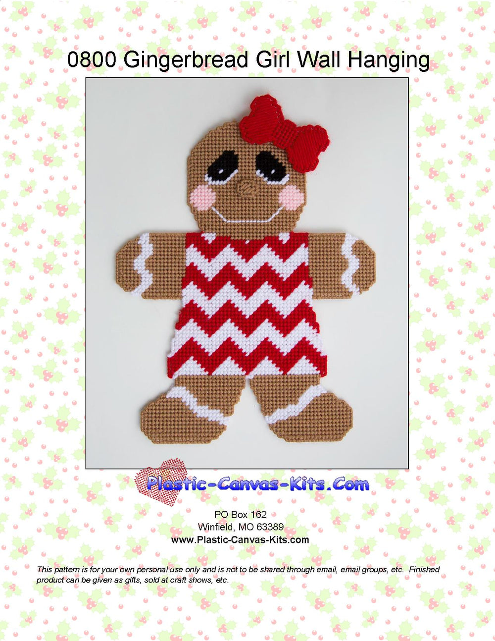 Gingerbread Girl Wall Hanging