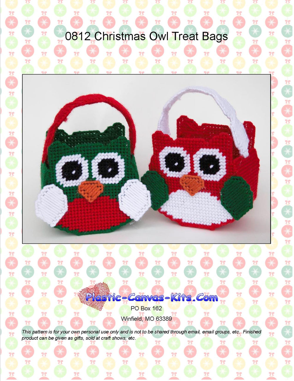 Christmas Owl Treat Bags