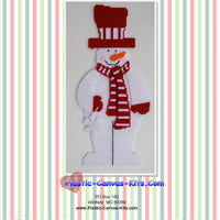 Red and White Snowman Wall Hanging