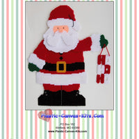 Santa Dangling HO HO HO Wall Hanging