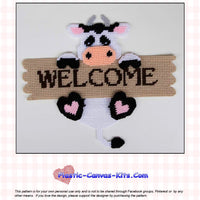 Cow Welcome Sign
