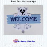 Polar Bear Welcome Sign