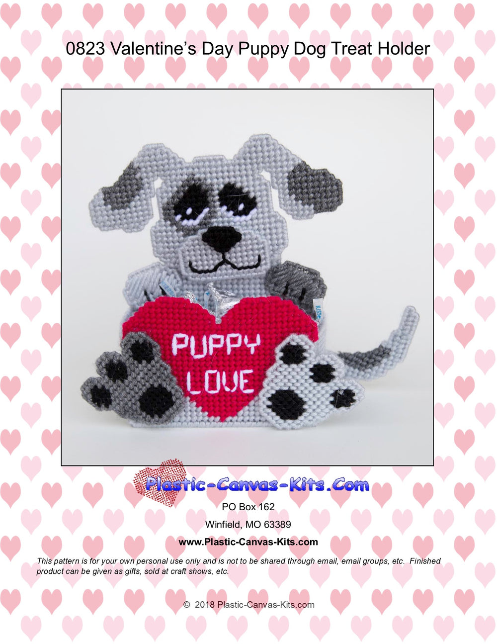 Valentine's Day Dog Treat Holder