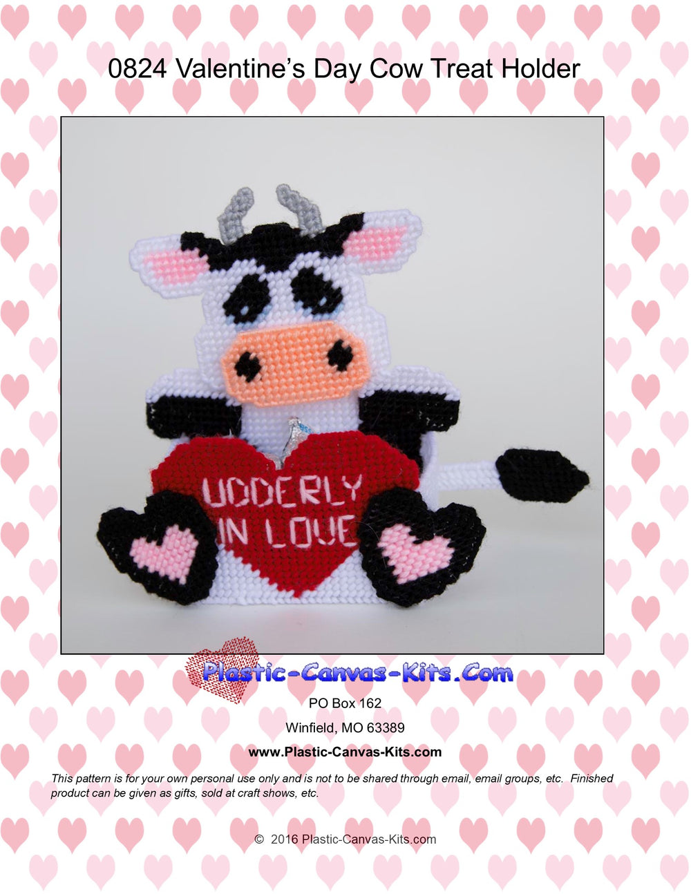 Valentine's Day Cow Treat Holder