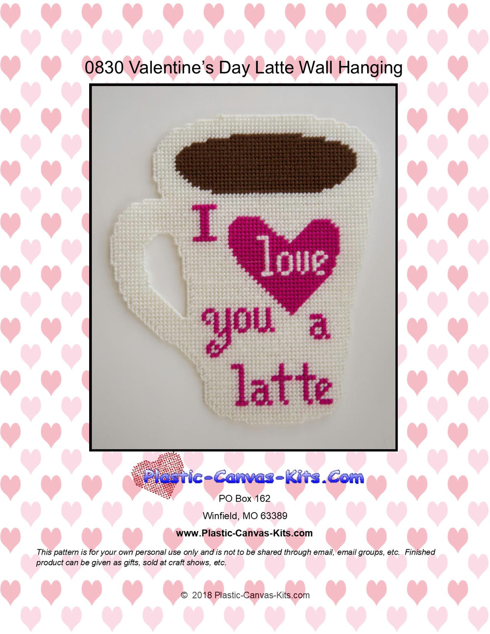 Valentine's Day Latte Wall Hanging