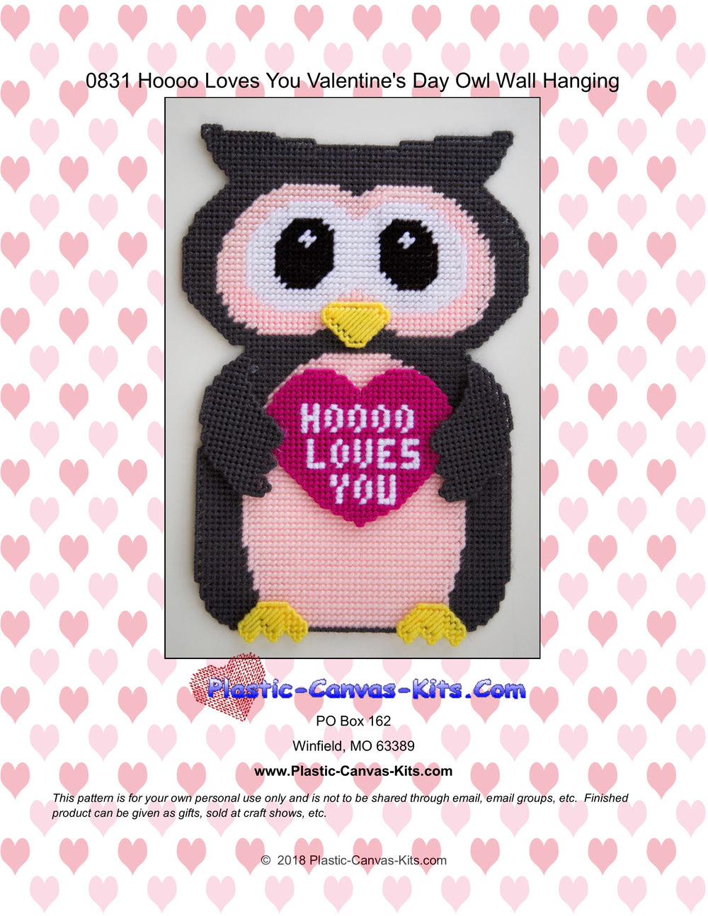 Hooo Loves You Valentine's Day Owl