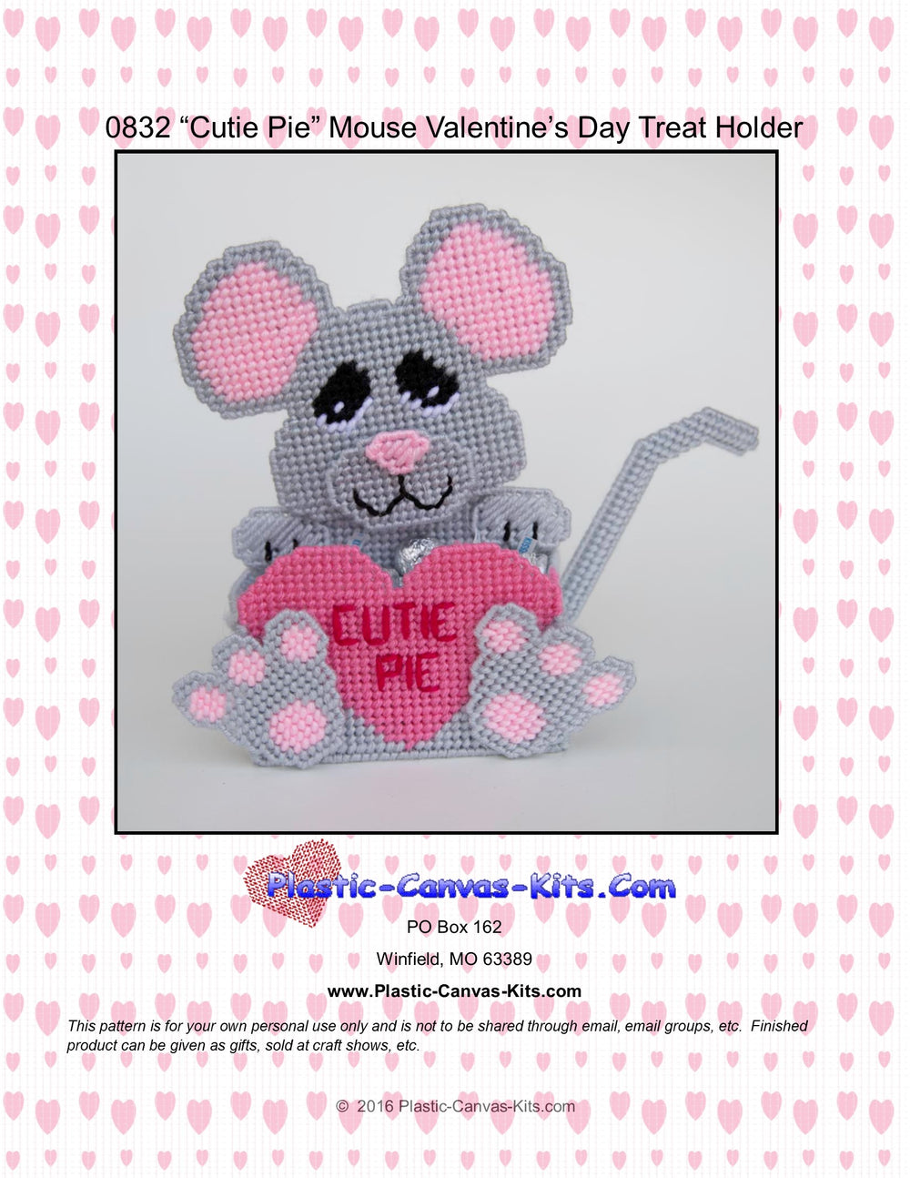 Valentine's Day Mouse Treat Holder
