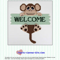 Monkey Welcome Sign