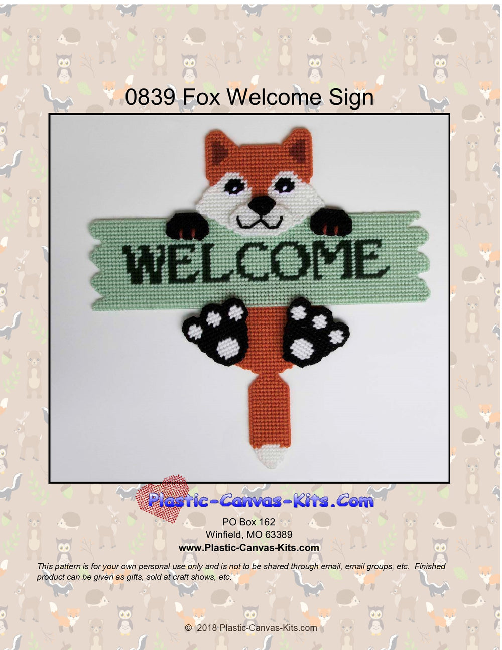 Fox Welcome Sign