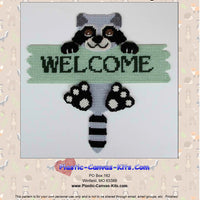 Raccoon Welcome Sign