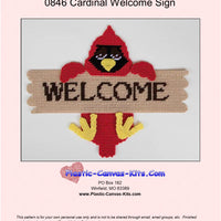 Cute Cardinal Welcome Sign