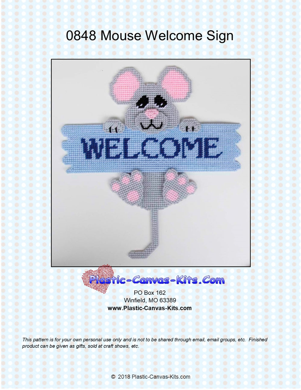 Mouse Welcome Sign