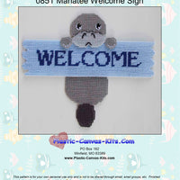 Manatee Welcome Sign