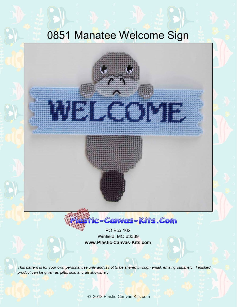 Manatee Welcome Sign